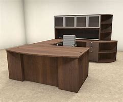 Image result for Compact U-shaped Office Desk