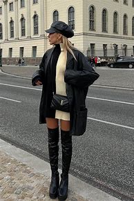Image result for Thigh High Boots with Dresses
