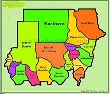 Image result for Map of Sudan