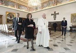 Image result for Nncy Pelosi Pope Francis