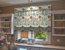 Image result for Fabric Roman Shade Window Treatments