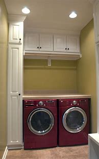 Image result for Laundry Room with Cupboards On Walls