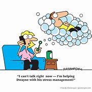 Image result for Less Stress Cartoon