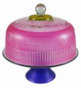 Image result for Wanda June Home Novelty Porcelain Pedestal Cake Stand, Blue By Miranda Lambert