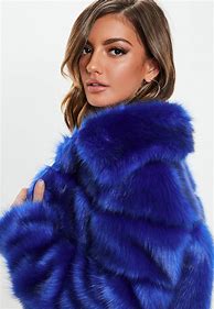 Image result for Blue Fur Jacket