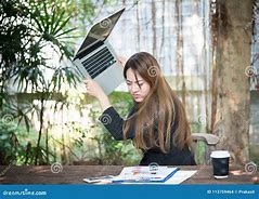 Image result for Crazy Woman at Computer