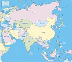 Image result for Simple Map of Asia