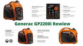 Image result for Generac 7117 - Gp2200i 2,200 Watt Portable Inverter Generator, 50St/Csa, Orange