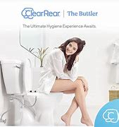 Image result for CLEAR REAR - The Buttler Bidet Toilet Attachment (1-Pack) Easy Setup Non-Electric Mechanical Bidet Sprayer, Self-Cleaning Nozzle & Adjustable