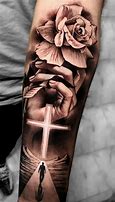 Image result for Upper Arm Cross Tattoo