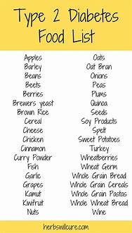 Image result for Free Type 2 Diabetes Food List
