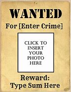 Image result for Most Wanted Sign Printable
