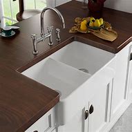 Image result for white farmhouse sink