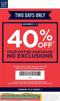Image result for Gap Coupon