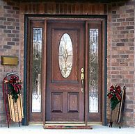 Image result for Glass Panel Exterior Front Doors