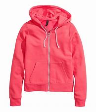 Image result for H&M H & M+ Long Zip-Through Hoodie - Red - Casual Jackets
