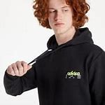 Image result for Trefoil Hoodie Adidas Black with Side Stripe