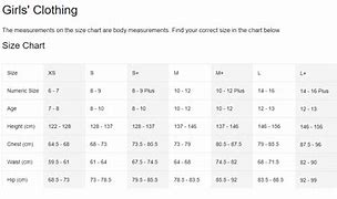 Image result for Nike Size Chart Women's Clothing