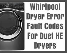 Image result for Whirlpool Dryer Error Code F01