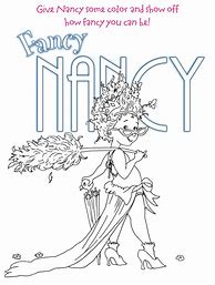 Image result for Fancy Nancy Coloring Sheets