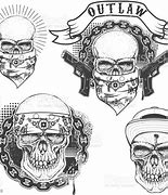 Image result for Skull with Bandana Gangster