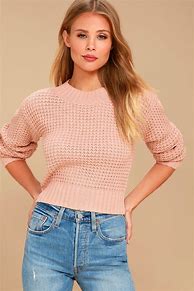 Image result for Pink Sweater Shirt