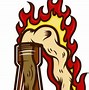 Image result for Man Throws Molotov Cocktail Cartoon