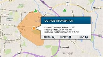 Image result for Raleigh Power Outage Map