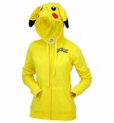 Image result for Pikachu Zip Up Fleece Lined Hoodie