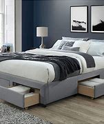 Image result for Birch Lane™ Rita Solid Wood And Upholstered Low Profile Standard Bed In Brown | Size Queen | B000861319