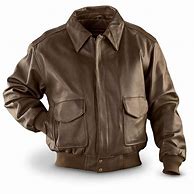 Image result for Brown Leather Bomber Jacket