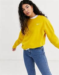 Image result for yellow sweatshirt nike