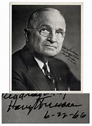 Image result for Harry Truman Signed Picture