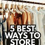 Image result for Neat Way to Store Clothes Hangers