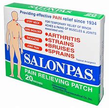 Image result for Salonpas, Pain Relieving Patch, Large, 6 Patches