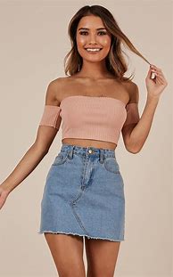 Image result for Cute Crop Top and Skirt