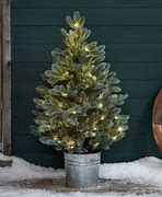 Image result for Artificial Potted Christmas Trees Pre-Lit