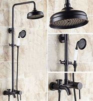 Image result for Bronze Rain Shower Head with Handheld