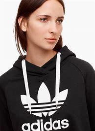 Image result for Black Adidas Hoodie Crop Top