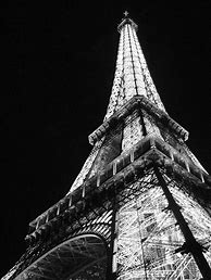 Image result for Eiffel Tower Paris Black and White