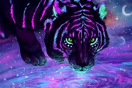 Image result for Cool Neon Tigers Animals