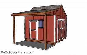 Image result for Shed with Porch Plans