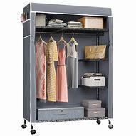 Image result for Metal Portable Clothes Closet