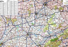 Image result for Kentucky Tennessee Map with Cities