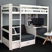 Image result for Bunk Beds with Desk and Couch Sofa