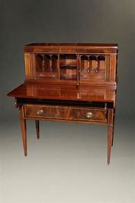 Image result for Antique Large Writing Desk with Hutch
