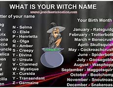 Image result for Witch Name Generator