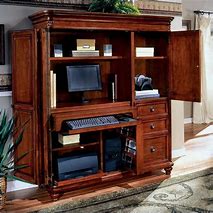 Image result for Small Home Office Armoire Desk