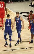 Image result for Domntis Sabonis Next to Other Players