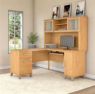 Image result for Bush Small Computer Desk with Hutch